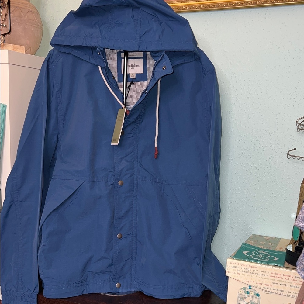 Goodfellow & Co Men's Blue Raincoat